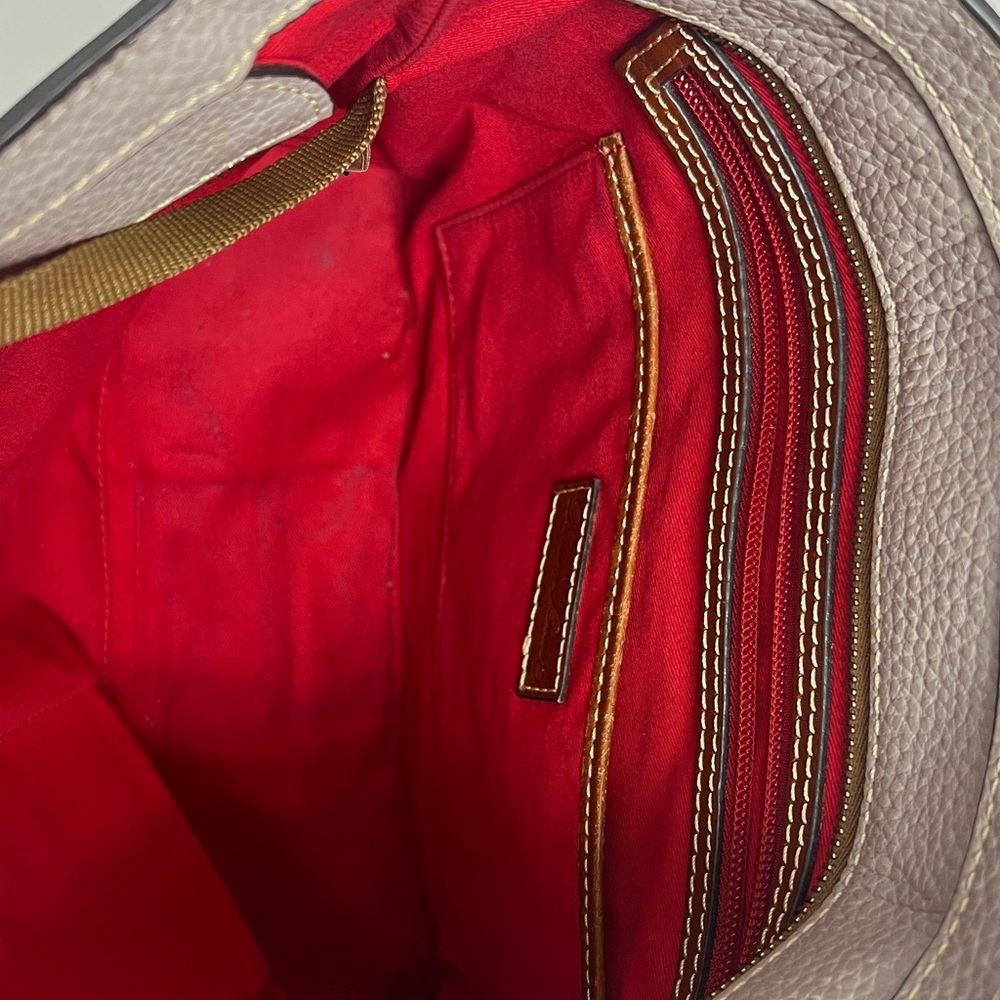 Dooney & Bourke Taupe Leather Bag Lexington - Picture 9 of 10